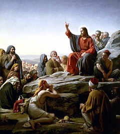 Jesus Proclaiming the Sermon on the Mount